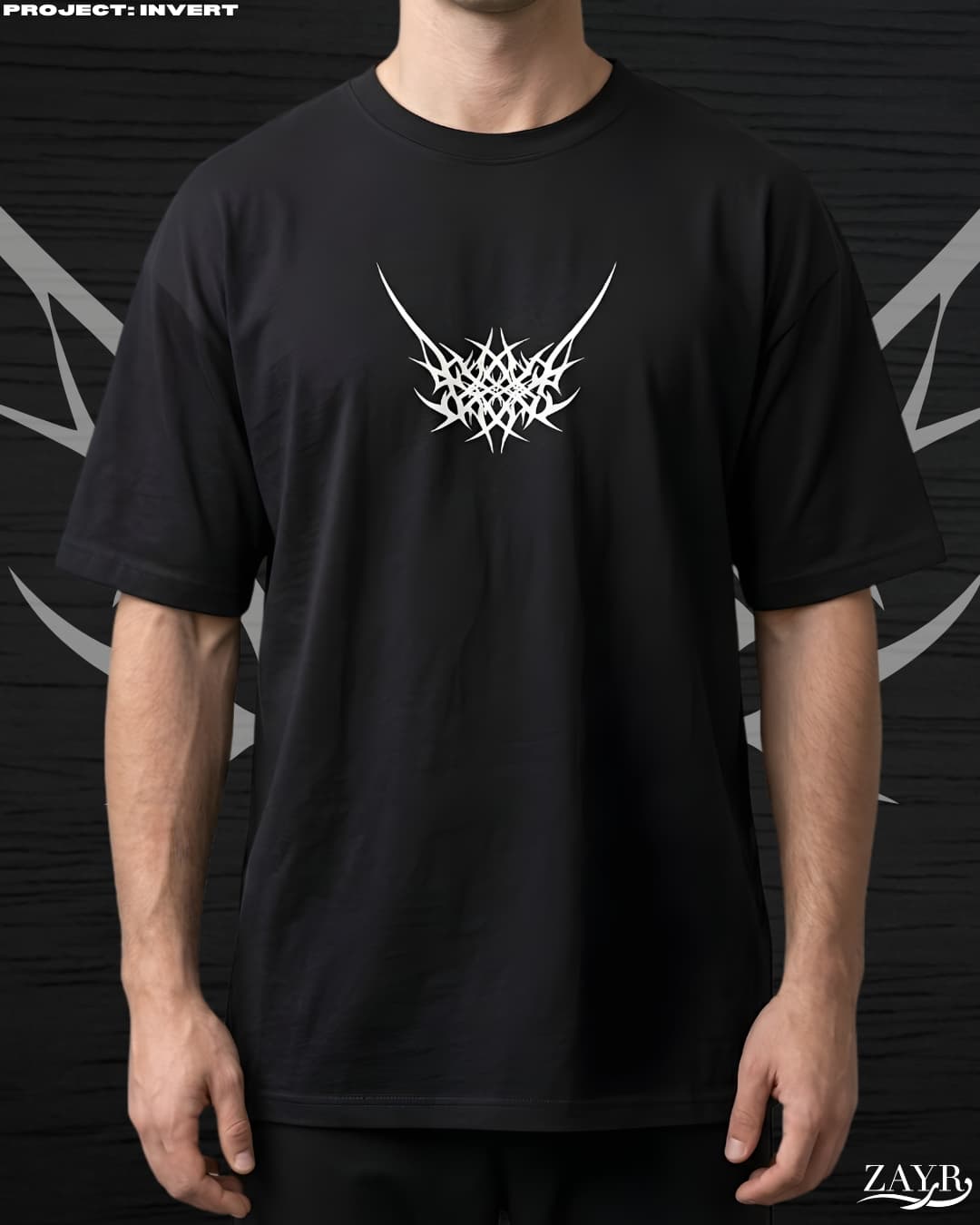 Invert black tee